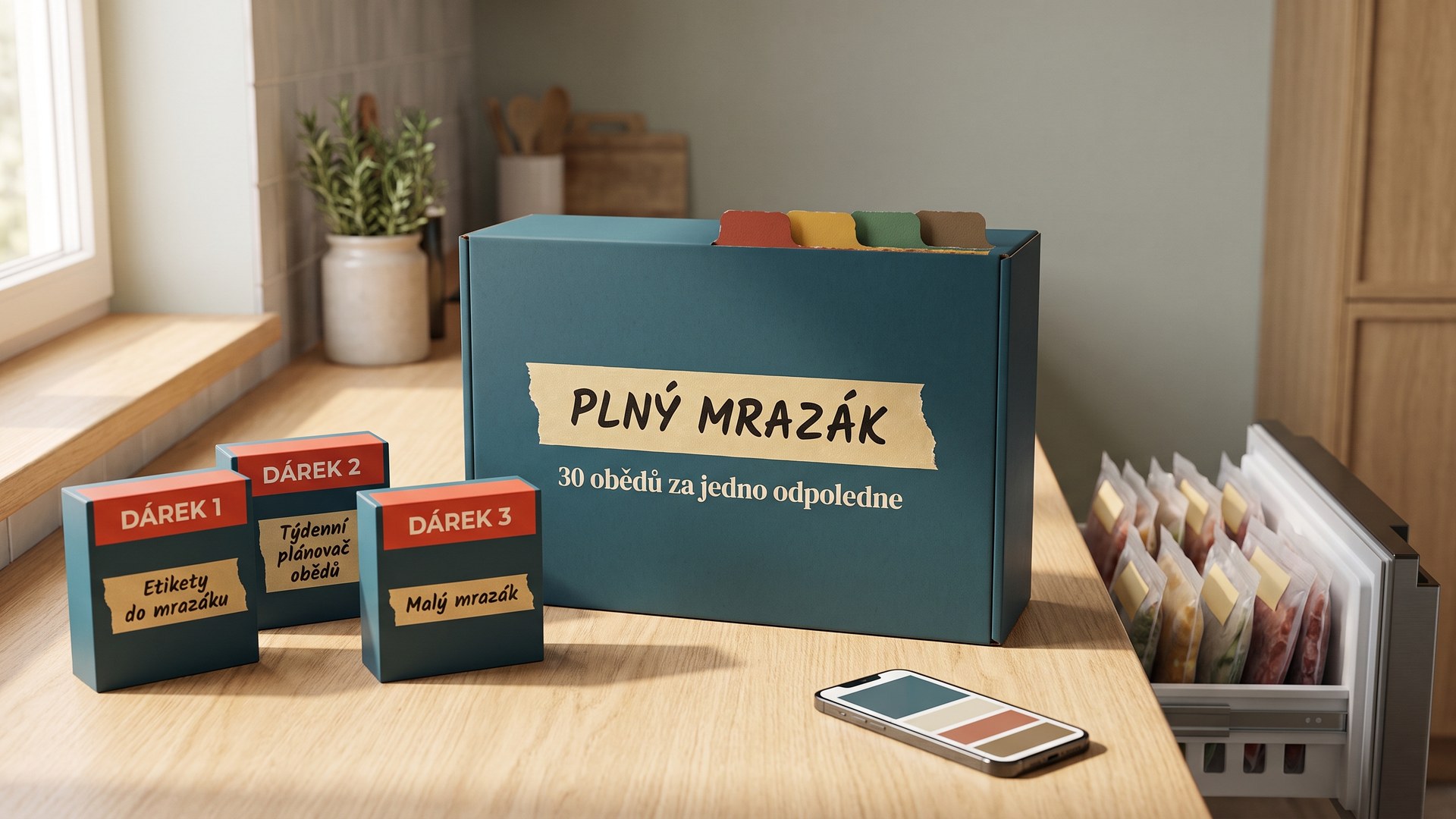 Plný mrazák – kuchařka se třemi dárky
